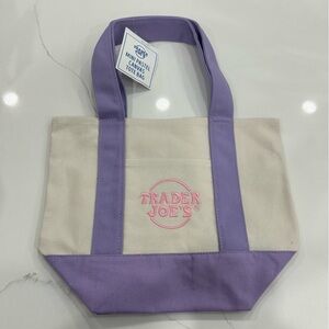Trader Joe’s mini pastel tote bag